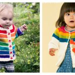 Rainbow Cardigan Free Knitting Pattern