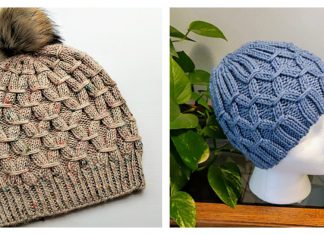 Smocking Stitch Hat Free Knitting Pattern