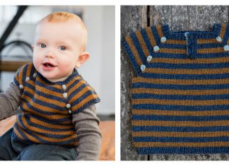 Stripes Baby Vest Free Knitting Pattern