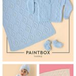 Zig Zag Baby Layette Set Free Knitting Pattern