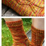 Zig Zag Socks Free Knitting Pattern