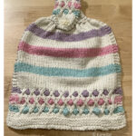 Bobble Hanging Dish Towel Free Knitting Pattern
