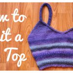 Bra Top Free Knitting Pattern and Video Tutorial