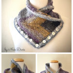 Convertible Buttoned Cowl Knitting Pattern