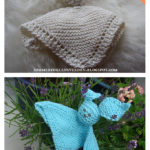 Cuddly Bunny Lovey Blanket Free Knitting Pattern