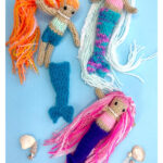 Mini Mermaid Doll Free Knitting Pattern for Beginners