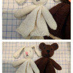 Rabbit and Bear Lovie Free Knitting Pattern