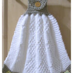Reverse Diamond Towel Free Knitting Pattern