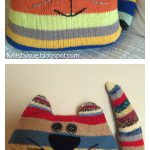 Cat Cushion Free Knitting Pattern