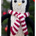 Flat Knit Plush Penguin Free Knitting Pattern
