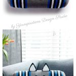 Kitty Bolster Pillow Free Knitting Pattern