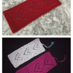 Lace Heart Bookmark Free Knitting Pattern