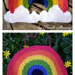 Rainbow Window Decoration Free Knitting Pattern