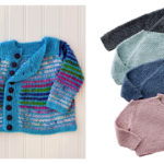 Side Buttons Cardigan Free Knitting Pattern