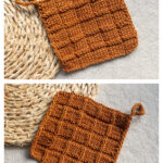 Waffle Dishcloth Free Knitting Pattern