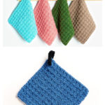 Waffle Dishcloth Free Knitting Pattern