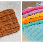 Waffle Stitch Washcloth Free Knitting Pattern