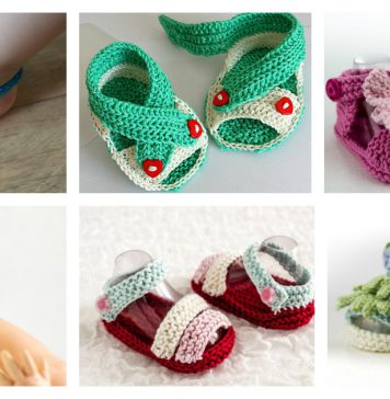 Adorable Baby Sandals Knitting Patterns