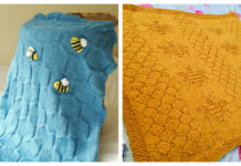 Bee Baby Blanket Knitting Pattern