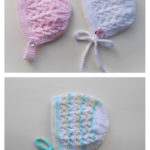 Bibi Lace Baby Bonnet Free Knitting Pattern