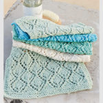 Diamond Lace Dishcloth Free Knitting Pattern
