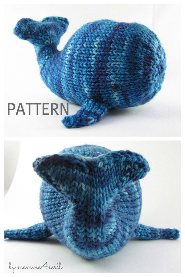 Amigurumi Whale Free Knitting Pattern and Paid