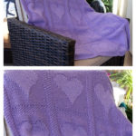 Heart Motif Blanket Knitting Pattern