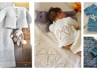 Lovely Baby Cardigan and Blanket Set Knitting Pattern