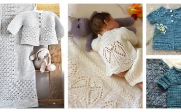 Lovely Baby Cardigan and Blanket Set Knitting Pattern