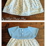 Mixed Media Baby Dress Free Knitting Pattern