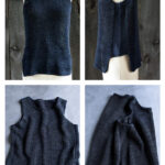 Notched Hem Tank Top Free Knitting Pattern