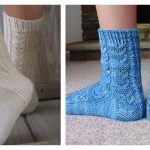 Owl Motif Socks Free Knitting Pattern