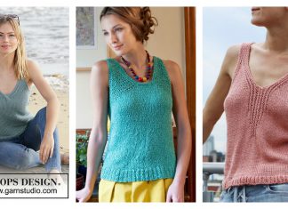 Summer Tank Top Free Knitting Pattern