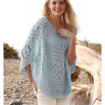 Blue Breeze Summer Poncho Free Knitting Pattern