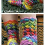 Entrelac Socks Free Knitting Pattern