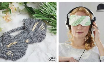 Eye Mask Free Knitting Pattern