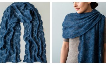 Seashell Lace Wrap Free Knitting Pattern