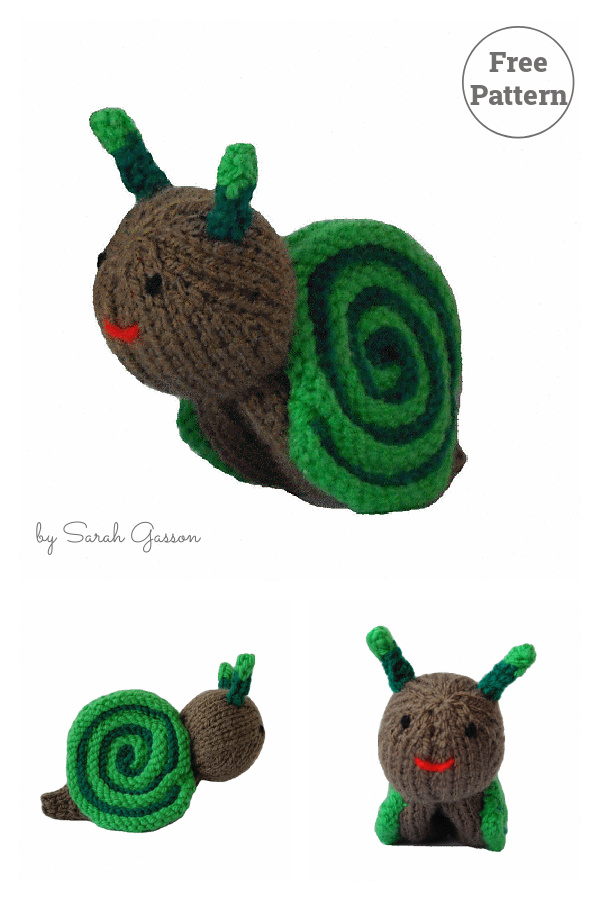 Snails and Slugs Free Knitting Pattern