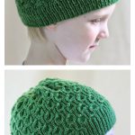 Kids’ Reversible Cocoon Hat Free Knitting Pattern