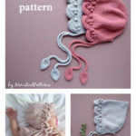 Popcorn Baby Bonnet Knitting Pattern