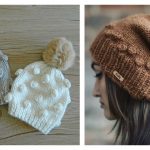 Popcorn Hat Free Knitting Pattern and Paid
