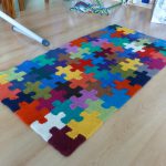 Knitted Puzzle Pieces Rug