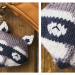 Raccoon Keychain Free Knitting Pattern