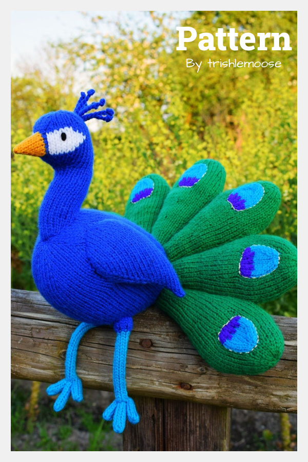 Awesome Peacock Knitting Pattern