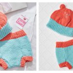 Baby Hat and Diaper Cover Free Knitting Pattern