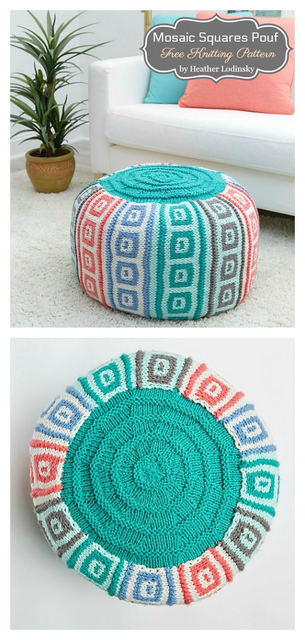 Floor Pouf Knitting Pattern