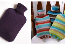 Simple Hot Water Bottle Cover Free Knitting Patterns