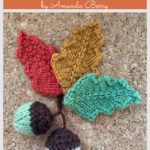 Autumn Acorns and Oak Leaves Free Knitting Pattern