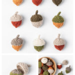 Fall Festival Acorns Free Knitting Pattern