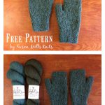Garter Stitch Fingerless Mitts Free Knitting Pattern